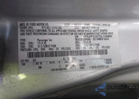 2013 Ford Focus Titanium from USA, damaged, VIN 1FADP3J27DL338486